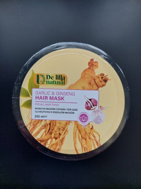 Delilla plaukų kaukė su česnaku ir imbieru- 250ml - Image 2